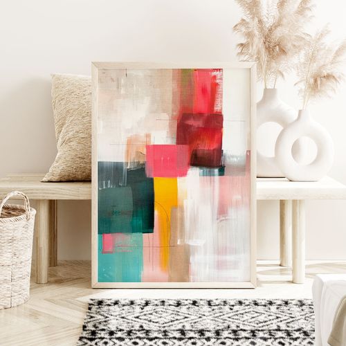 Plakat abstrakcja malarska 40x50 cm na Arena.pl