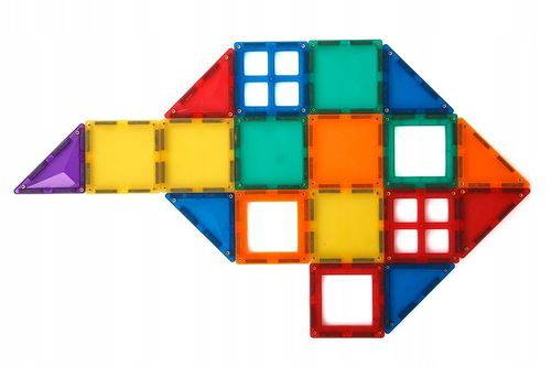 KLOCKI MAGNETYCZNE DUŻE konstrukcyjne Magtiles 32 na Arena.pl