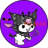 Opłatek na tort KUROMI Postać Bajka Topper Tekst Imię Gratis