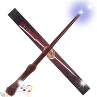 HARRY POTTER MAGICZNA RÓŻDŻKA ŚWIECĄCA Z DŹWIĘKIEM 37 CM HALLOWEEN