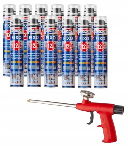 POLYNOR FIXO klej do styropianu EPS XPS g-k Pianoklej MOCNY 144 m2 + GRATIS na Arena.pl