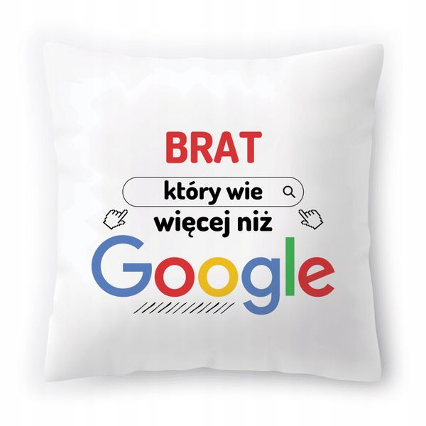 Poduszka Dla Brata Braciszka Na Urodziny Prezent Z Nadrukiem Ze Zdjęciem zdjęcie 1