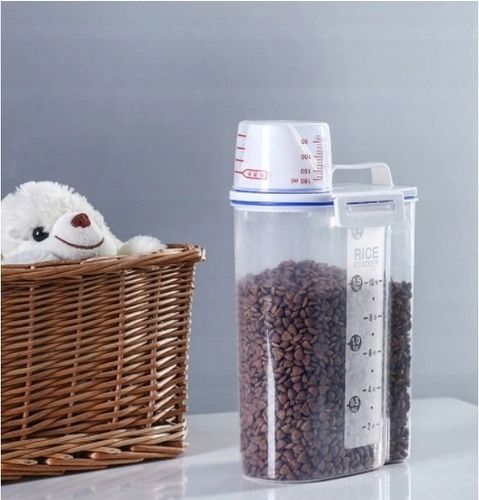 POJEMNIK PUDEŁKO na KARMĘ z MIARKĄ dla PSA KOTA 2L na Arena.pl