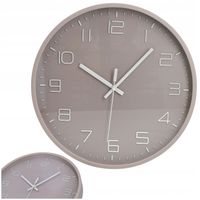 ZEGAR ŚCIENNY ozdobny do salonu kuchni duży dekoracyjny beżowy 30 cm