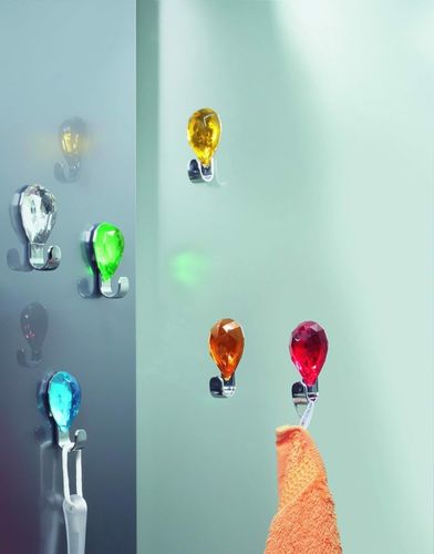 Wieszak haczyk łazienkowy diament czerwony na Arena.pl