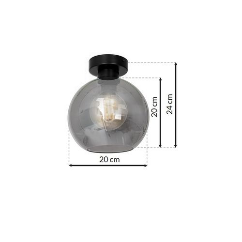 Lampa sufitowa SOFIA SMOKED 1xE27 na Arena.pl