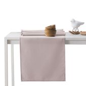 Zestaw obrus + bieżnik plamoodporny EMPIRE 115x250 + 30x250 Pudrowy Róż