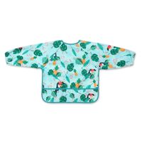 BABYONO Wodoodporny śliniak z długim rękawem i zapięciem na rzep TOUKANS