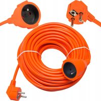 PRZEDŁUŻACZ OGRODOWY DO LAMPEK KOSIARKI BUDOWLANY GRUBY SZNUR 3x1,5mm 20m