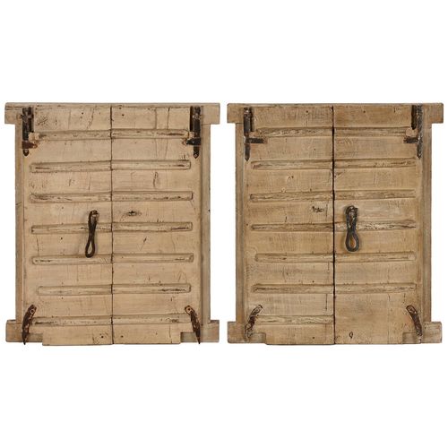 Dekoracja ścienna Home ESPRIT Beżowy Naturalny Okno 45 X 5 X 51 cm na Arena.pl