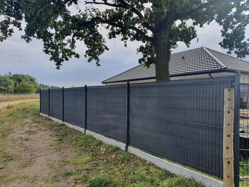 SIATKA CIENIUJĄCA 95% OSŁONA 1,5x25m ANTRACYT MASKUJĄCA NA OGRODZENIE PŁOT na Arena.pl