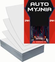 Ulotki A6 reklamowe firmowe 5000szt projekt w cenie AUTO MYJNIA