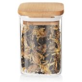 Pojemnik Szklany Bambus Kuchenny Szczelny Żywności Produktów Sypkich 200 ml