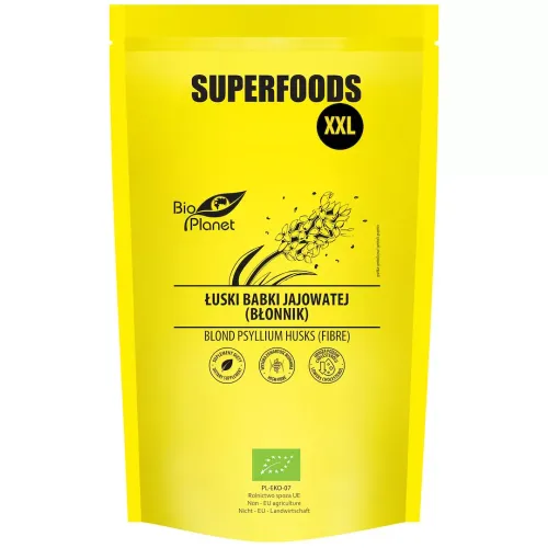 Łuski Babki Jajowatej (bŁonnik) BIO 400 g - BIO Planet Superfoods na Arena.pl
