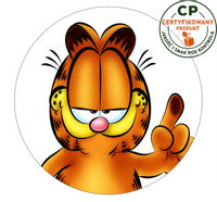 Opłatek na tort Garfield