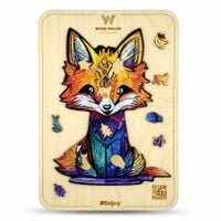 PUZZLE DREWNIANE LISEK w pudełku 100 elementów A5 na prezent
