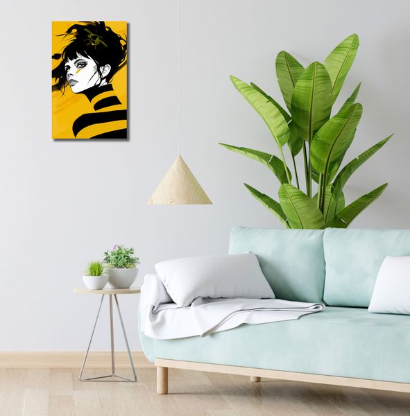 Obraz 30x50cm Żółty Wdzięk zdjęcie 2