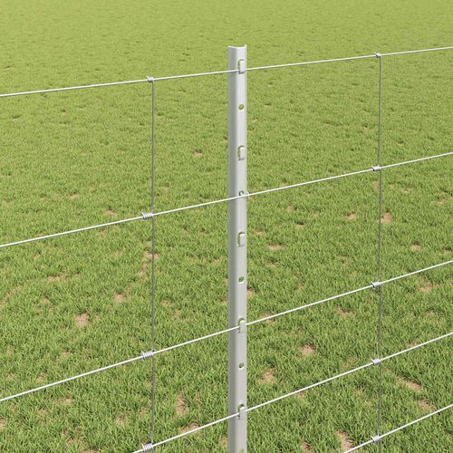 Ogrodzenie z słupkami Srebrny 1.4 x 50 m Stal na Arena.pl