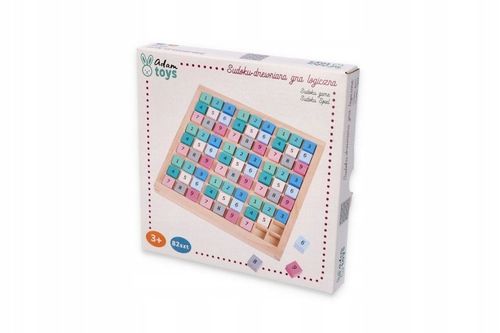 DREWNIANE SUDOKU GRA LOGICZNA MATEMATYCZNA ŁAMIGŁÓWKA EDUKACYJNA ADAM TOYS na Arena.pl
