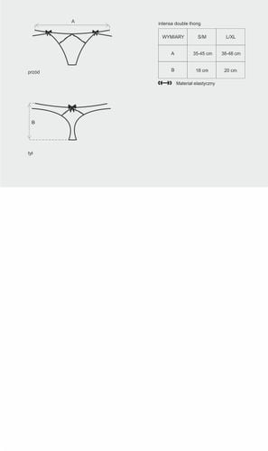 stringi czarne intensa s/m obsessive na Arena.pl