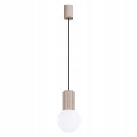 Lampa sufitowa wisząca taupe nad łóżko do sypialni salonu nowoczesna HALO 1