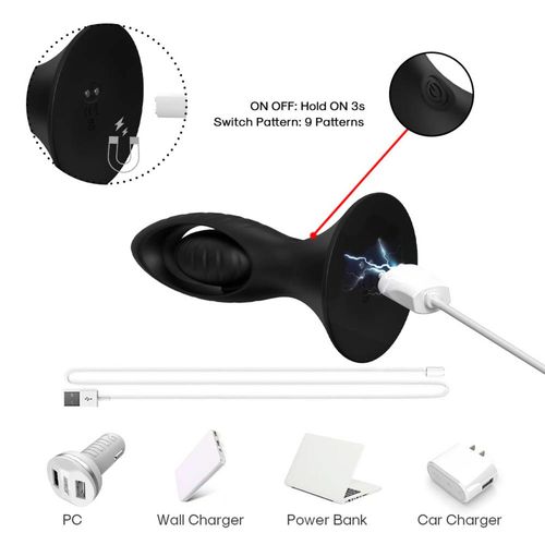 watchman black, 9 vibration functions, remote control na Arena.pl