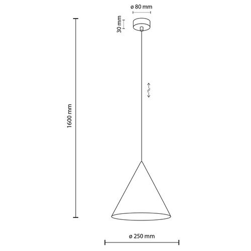 lampa wisząca cono yellow 10066 tk lighting na Arena.pl