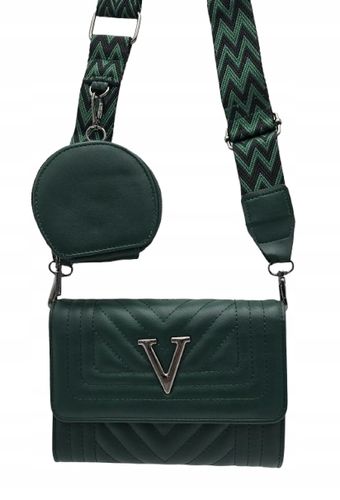 Victoria J. - torebka listonoszka przeszycia pasek BOHO zielony VJ-944 na Arena.pl