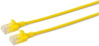 MicroConnect U/UTP CAT6 0.15M Yellow Slim,