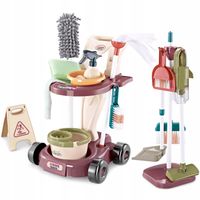 DUŻY ZESTAW DO SPRZĄTANIA Wózek Stojak ELEKTRONICZNY ODKURZACZ 26Akc MATADI