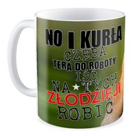 Kubek z nosaczem Tera do roboty na złodzieji robić