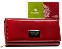 portfel damski skórzany ptn ph20-1-saf-1918 red