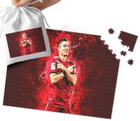 PUZZLE - Robert Lewandowski WZORY DLA MAŁEGO PIŁKARZA 110EL + WORECZEK