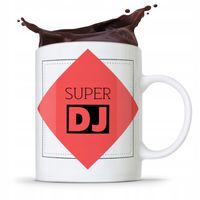Dla Dja Muzyka Kubek Super Dj Prezent Z Nadrukiem Ze Zdjęciem