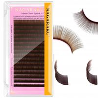 Rzęsy NAGARAKU PREMIUM Brązowe MIX D 0.05 7-15mm