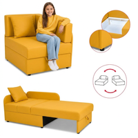 Łóżko dziecięce sofa kanapa rozkładana pojemnik żółty Denis Family Meble