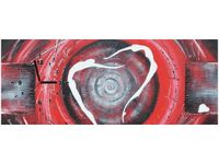 100X40CM ZEGAR ZEGAR OBRAZ LOVERS DANCING TANIEC KOCHANKÓW ABSTRAKCJA CZE