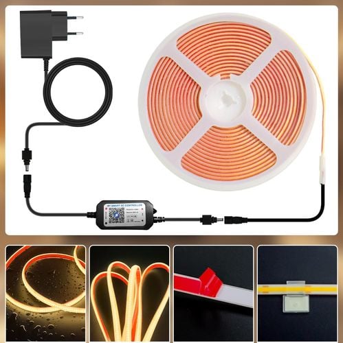 UŻYWANE Taśma LED COB 30 m (2х15m) IP68 24 V ciepła biała zasilanie pilot na Arena.pl