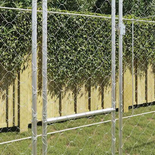 Klatka dla psa Srebrny 800 x 200 x 256 cm Stal Galwanizowana na Arena.pl