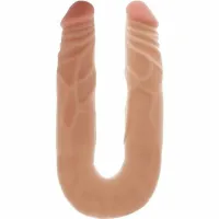 get real double dong 35 cm - elastyczny model anatomiczny, kolor skora
