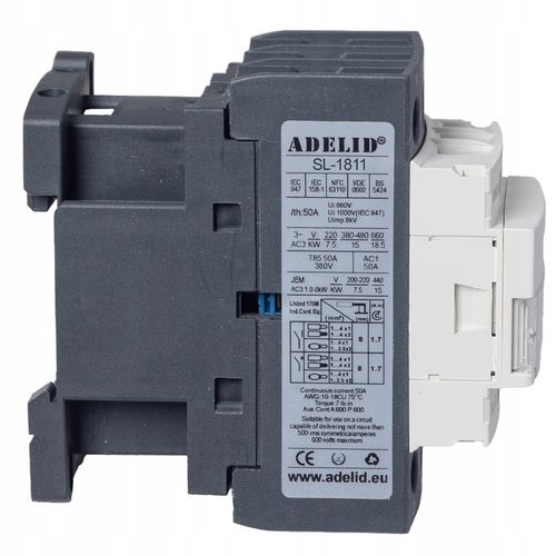 STYCZNIK MOCY 18A 230VAC LC1D18P7 7,5kW CEWKA 230V AC PRZEKAŹNIK 3P 1Z 1R na Arena.pl