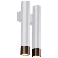 Lampa ścienna EIDO 0363 kinkiet metalowe sople tuby patyna białe