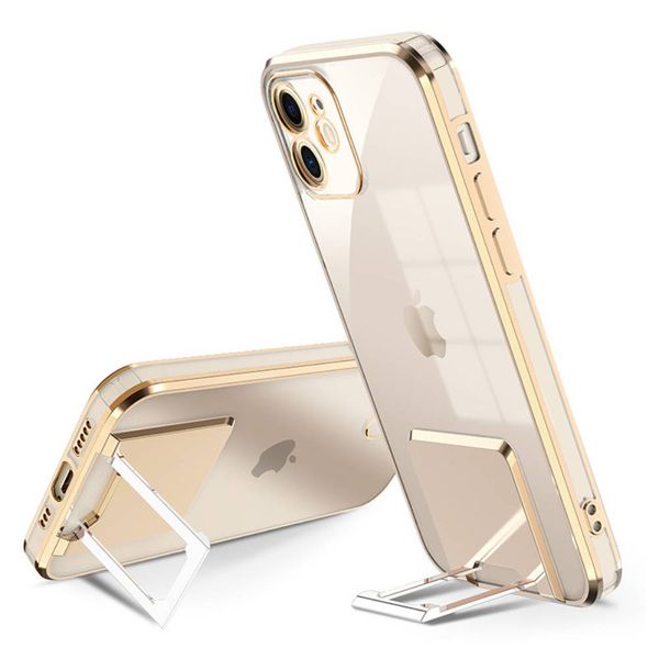 Etui Iphone 13 Pro Kickstand Case Złote zdjęcie 1