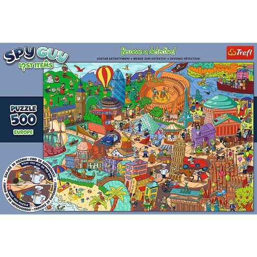 Puzzle 500 elementów Spy Guy Lost Items Europa na Arena.pl
