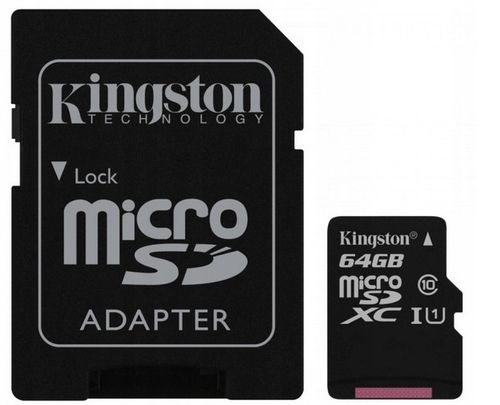 KINGSTON KARTA PAMIĘCI 64GB MICRO SD XC CLASS 10 na Arena.pl