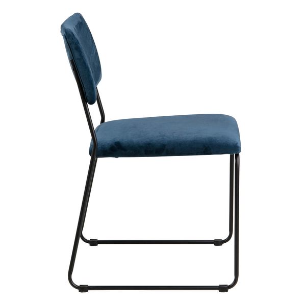 Krzesło Cornelia VIC Navy Blue tapicerowane zdjęcie 5