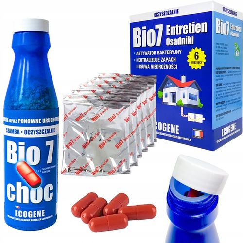 Bio7 Choc starter + Bio 7 Entretien 480g BAKTERIE DO SZAMBA EKO na Arena.pl
