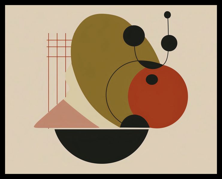 Plakat 50x40cm Geometryczny Balans zdjęcie 2