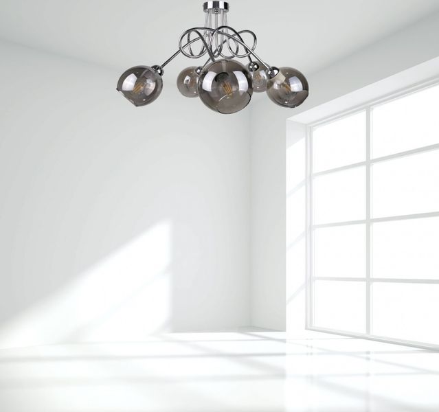 Lampa sufitowa 5xE27 RING SILVER zdjęcie 2