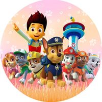 Opłatek na tort PAW Psi Patrol Pies Pieski Marshall Rubble Rocky Skye Zuma